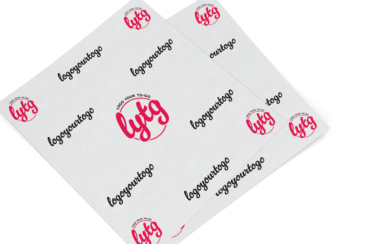 14"x14" up to 14"x18" Custom Disposable Food Liner Wax Paper