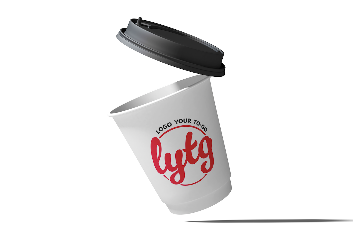 8 oz and 12 oz Custom Disposable Coffee Cups