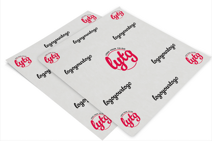 8"x8" up to 12"x14" Custom Disposable Food Liner Wax Paper